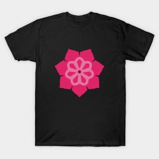 Pink Floral Design T-Shirt